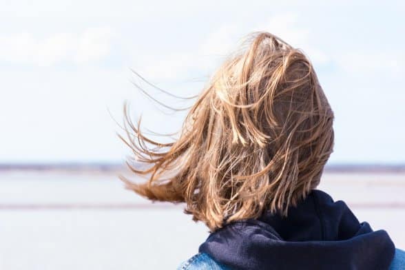 A head with lots of hair after Hair Loss Treatment With Botox