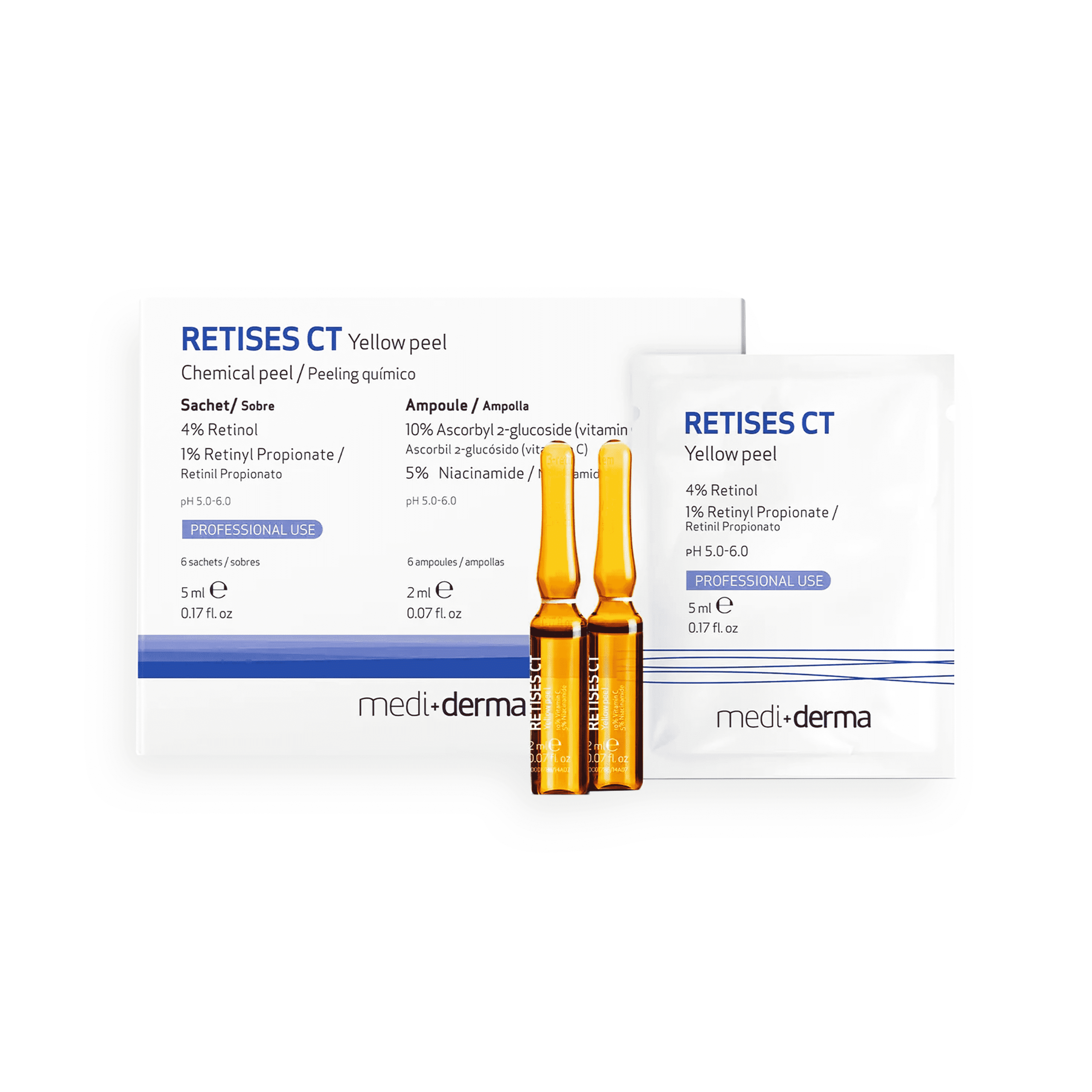 RETISES CT YELLOW PEEL 6 AMPOULES