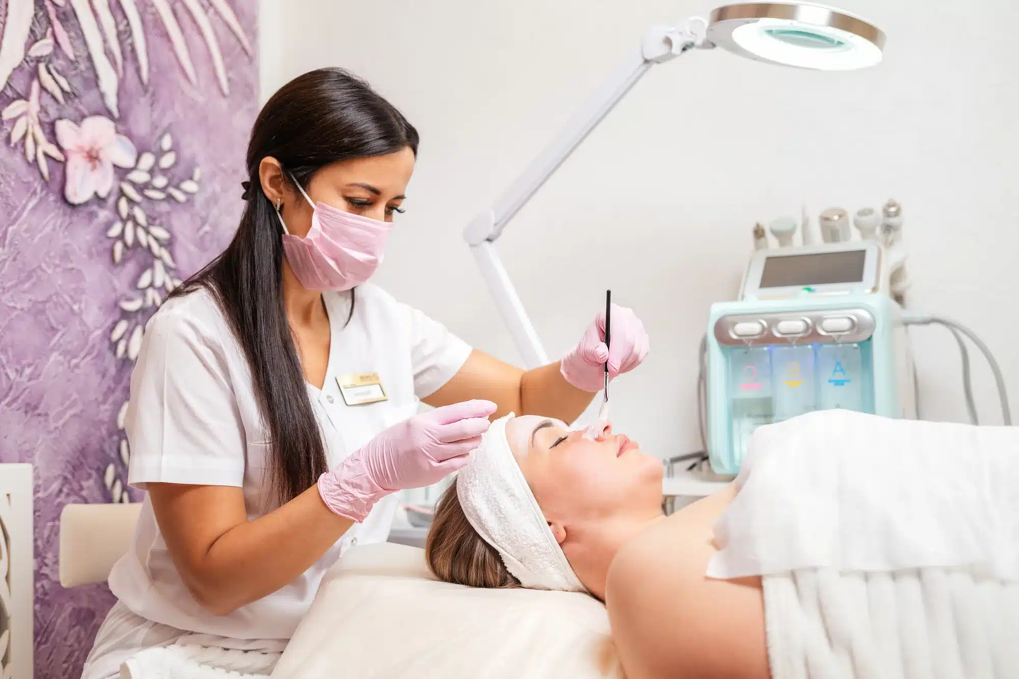 Patient enjoying a procedure at a Medspa